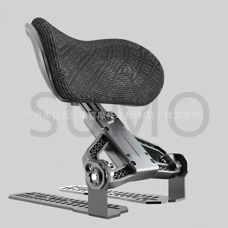 Tingfeng Shiguang D1 Universal Retractable Waist Support for Electric Vehicles and Motorcycles, Foldable Backrest for Rear Seat