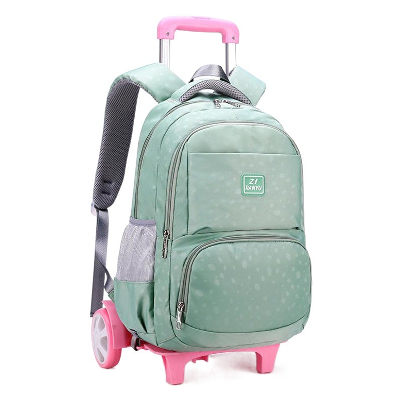 Trolley schoolbag niñas subir escaleras simple moda casual estudiante de secundaria campus estudiante de secundaria bolsa de gran capacidad
