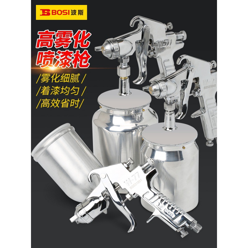 油漆喷枪喷壶气动喷漆枪小型汽车钣金乳胶漆喷漆机家具修补漆工具