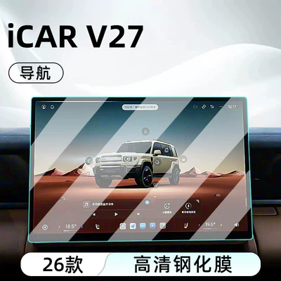 car navigation screen protector display screen – Car interior film - 26-models-of-icar-v27navigationultra-clear-crystal-diamond-tempered-film