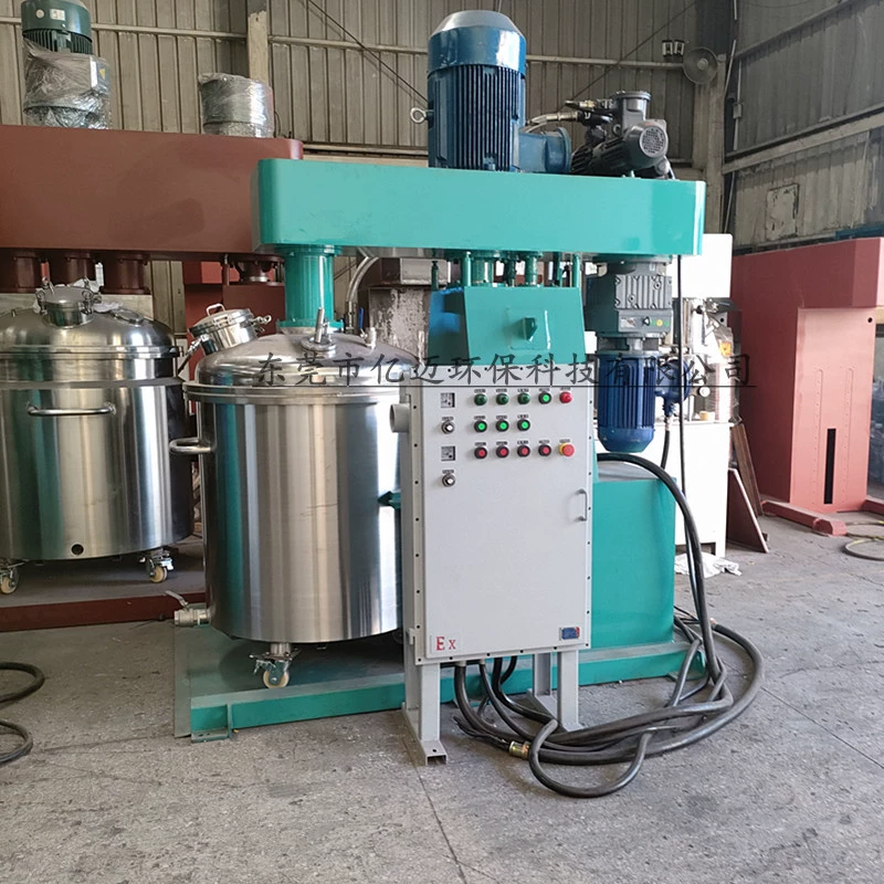 Силиконовая жидкостная вакуумная дисперсионная машина, гидравлическая взрывозащищенная дисперсионная машина для смолы, гидравлическая дисперсия для настоящего фарфорового клея