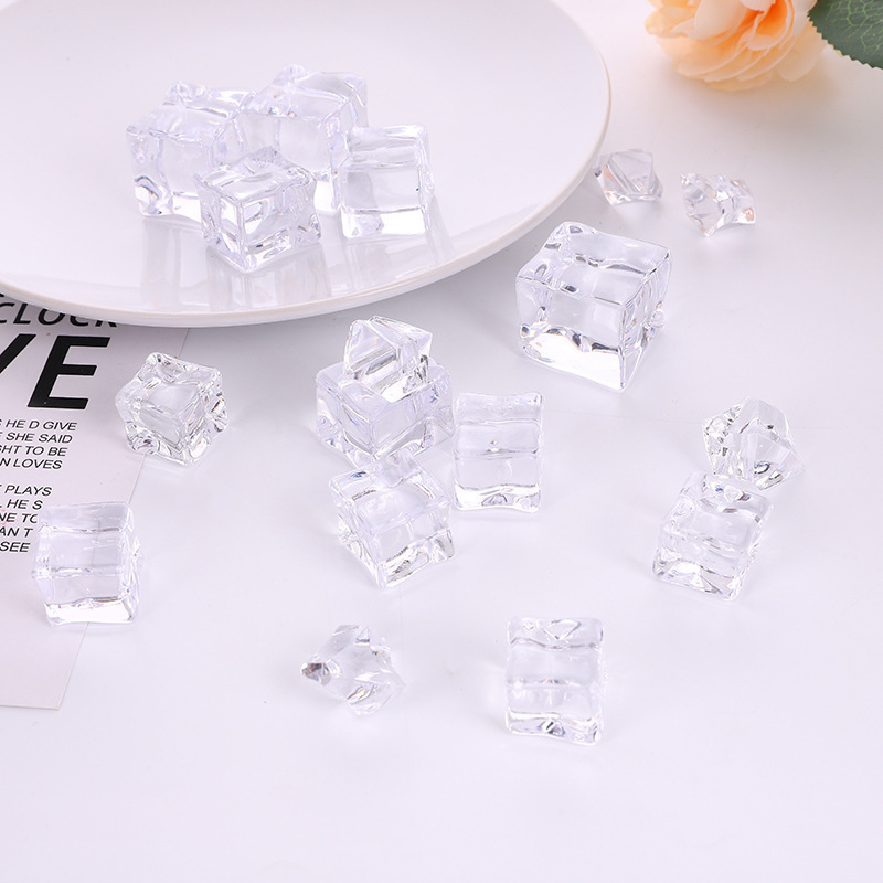 Acrylic simulation ice fake ice irregular ice square ice plastic ice stone shooting props batch