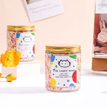 香薰蜡烛伴手礼无烟植物蜡透明糖果罐金盖跨境卡通风蜡烛空气清新