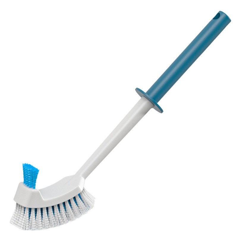 Toilet Brush with No Dead Ends, Household Cleaning and Scrubbing Toilet Wall-Mounted Plastic Long-Handled Brush, Bathroom Toilet Brush Set
