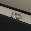 Tide, one size fashionable ring with pigtail, 925 sample silver, simple and elegant design