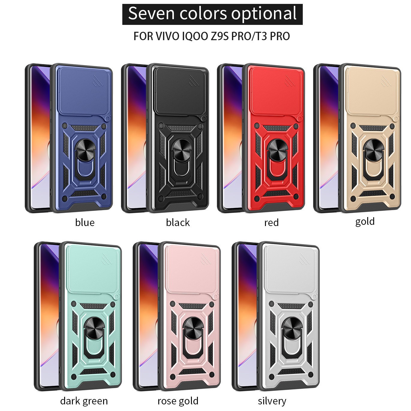 Logotipo personalizado, camuflaje de armadura de z9s Pro TPU + PC armadura de caso de teléfono móvil anticaída absorción magnética