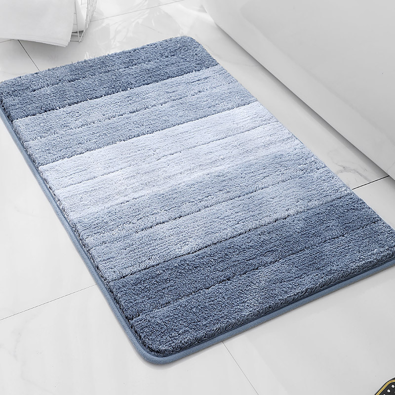 Alfombrilla antideslizante en la puerta del baño flocado Alfombra absorbente gruesa Alfombra de entrada del inodoro Alfombrilla de la puerta Alfombra de la cama del dormitorio image 87