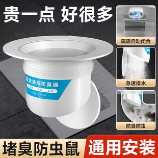 Toilet Deodorizer Anti-Odor Plug for Squat Toilets, Household Bathroom Squat Toilet Cover to Prevent Odor Return