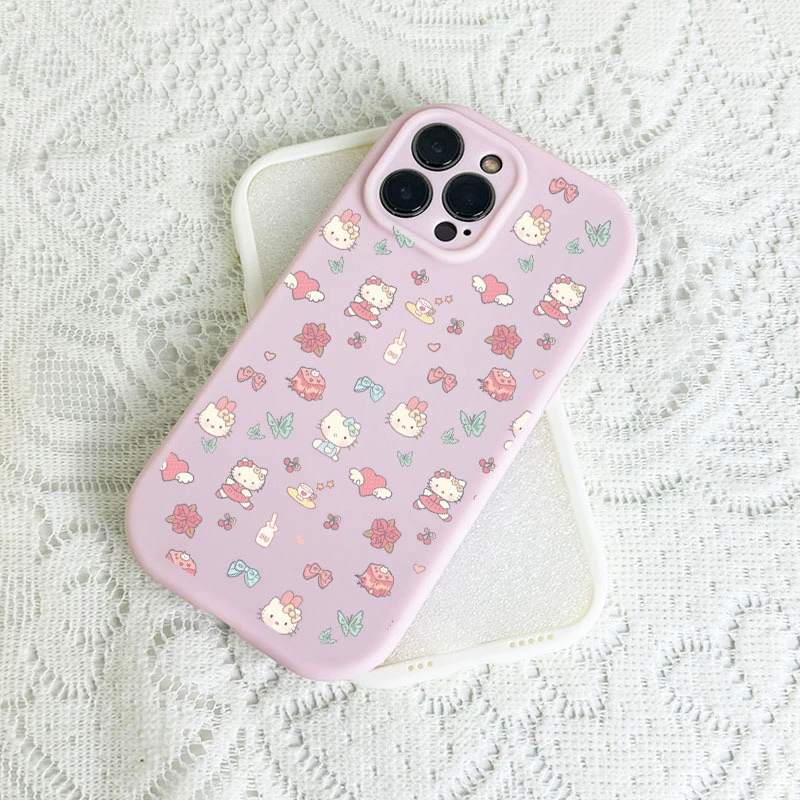 Hello Kitty, Apple, совместимый чехол для телефона высокого качества с мультяшным рисунком pro, 14promax, 14