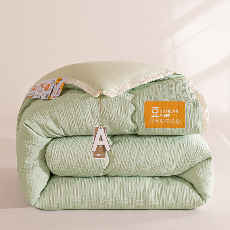 Quilt de fibra de soja en invierno, primavera y otoño, cuatro estaciones, dormitorio estudiantil general, 10 kg de core de edredón de invierno.
