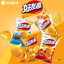 好丽友好友趣薯片45g韩泡菜土豆薯条膨化零食大礼包旗舰店官网
