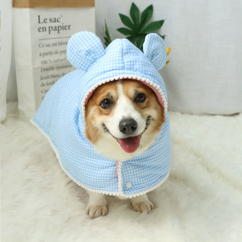 Одежда для собак осенью и зимой толстый халат одеяло для домашних животных зимняя одежда для средних собак