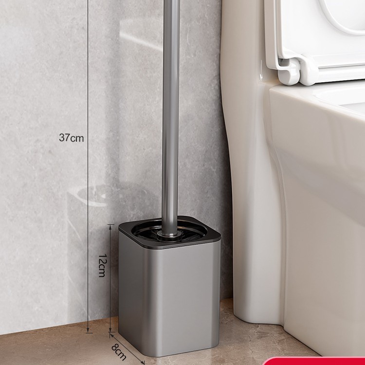 [업그레이드된 두꺼운 패치 설치] 사각 변기 솔건 그레이