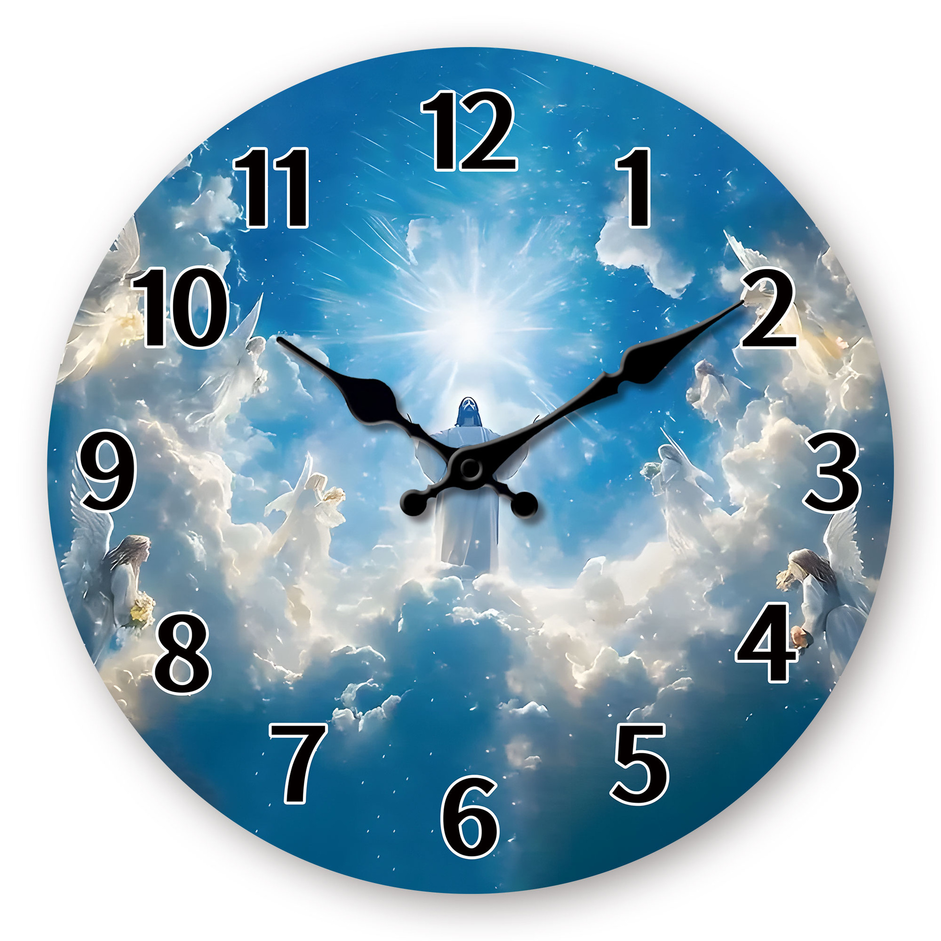 12 pulgadas fabricantes transfronterizos personalidades retro dibujos animados reloj de madera MDF silencioso decoración reloj de cuarzo