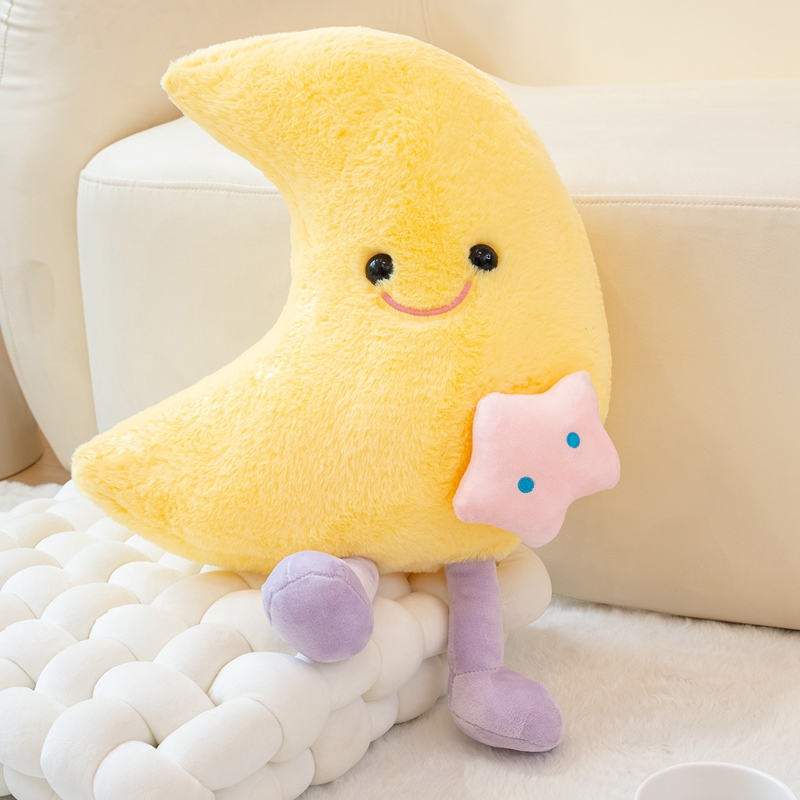 Ins red luna nube almohada niños dormir muñeca regalo sofá tatami ventana salediza decoración cojín