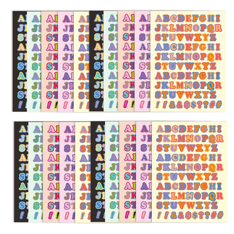 Мультфильм ручной счет письмо флэш-пленка наклейка водостойкая дневник ручной счет наклейка слизь карта наклейка DIY декоративная наклейка Наклейка