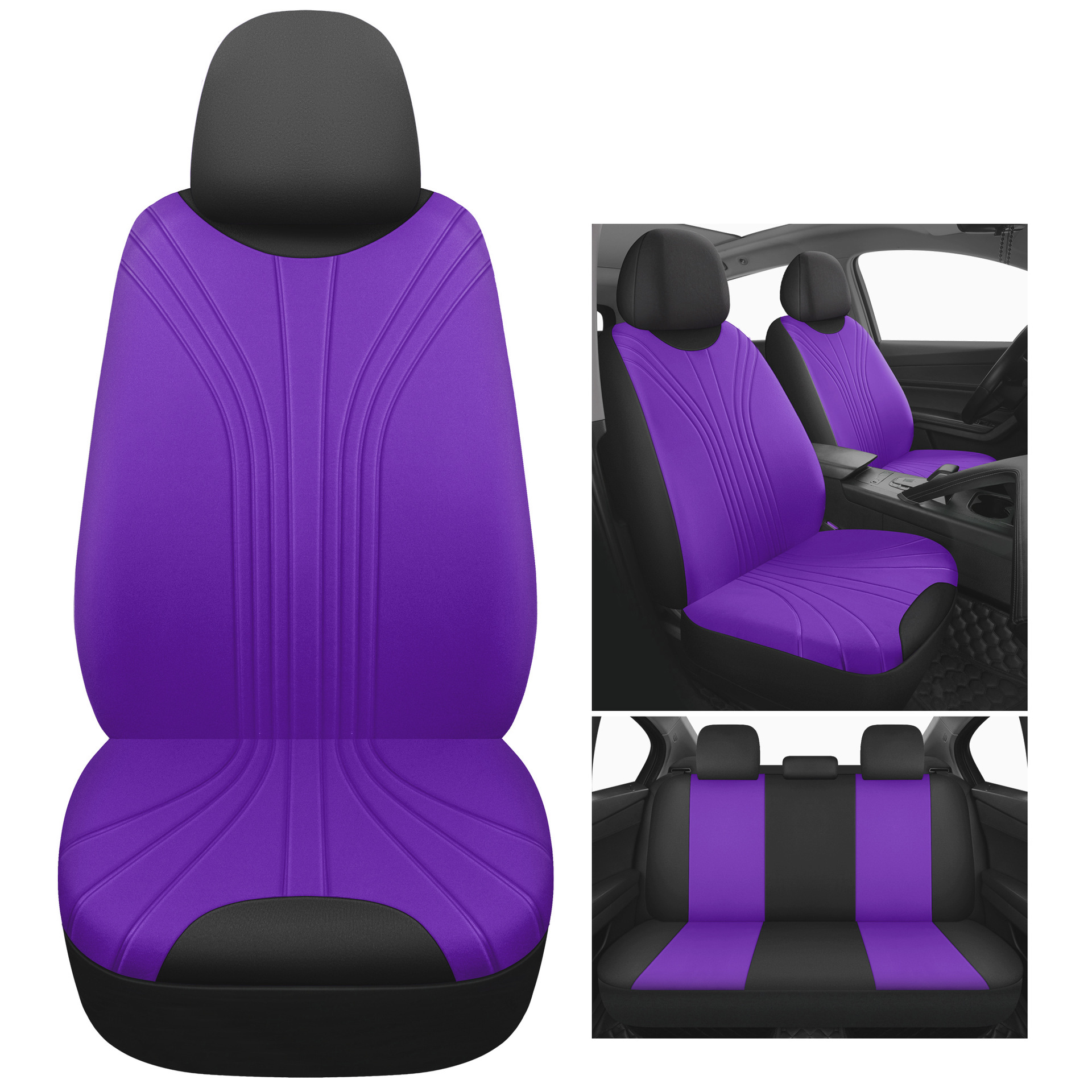 Foreign Trade Cross-Border Amazon Russia Universal Glacier Pattern Press Car Seat Cover Art Fabric Cushion Europe and America
