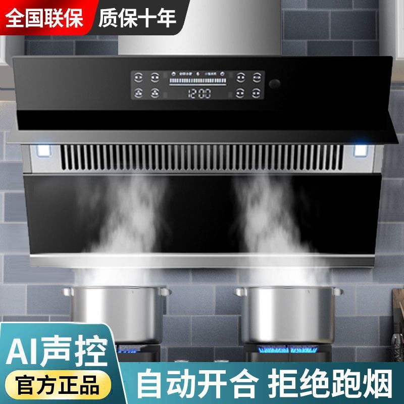 路易好太太抽油机自动清洗大吸力家用厨房AI智能语音侧吸式双电机