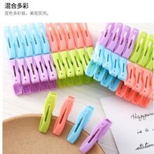 彩色塑料小夹子晒衣夹 家用多功能内衣袜子夹收纳夹素色塑料夹