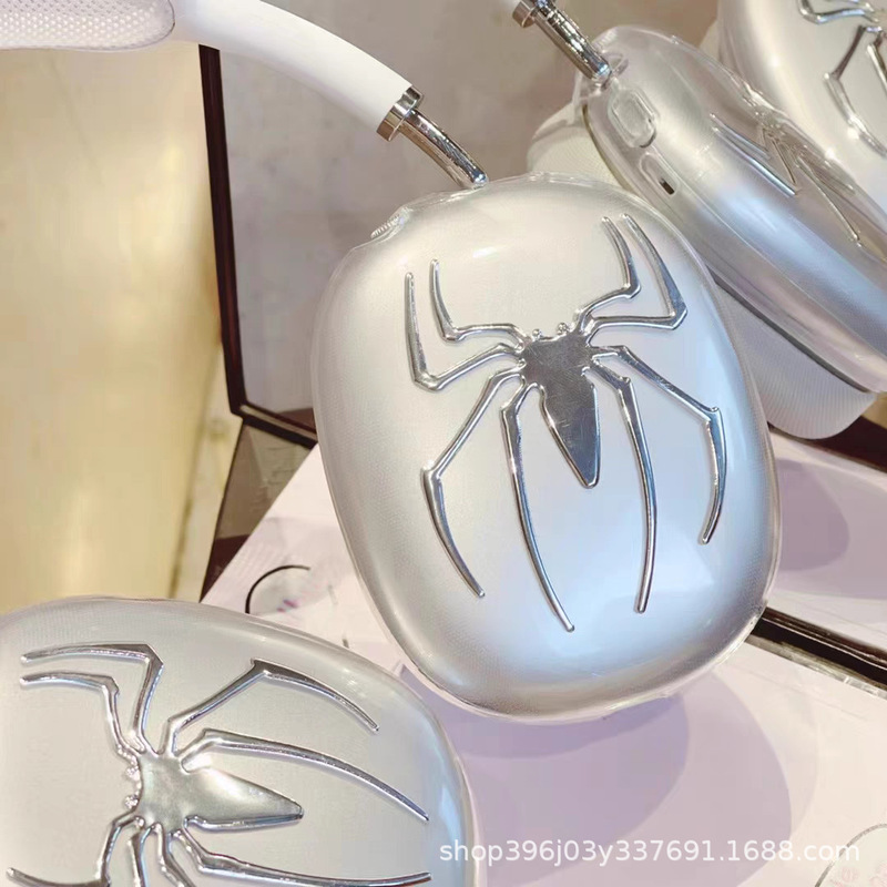 Galvanized Spiderman Protective Case for Apple airpods Max Headset Protective Case for airpods Women Galvanized Spiderman Protective Case for Apple airpods Max Headset Protective Case for airpods Women