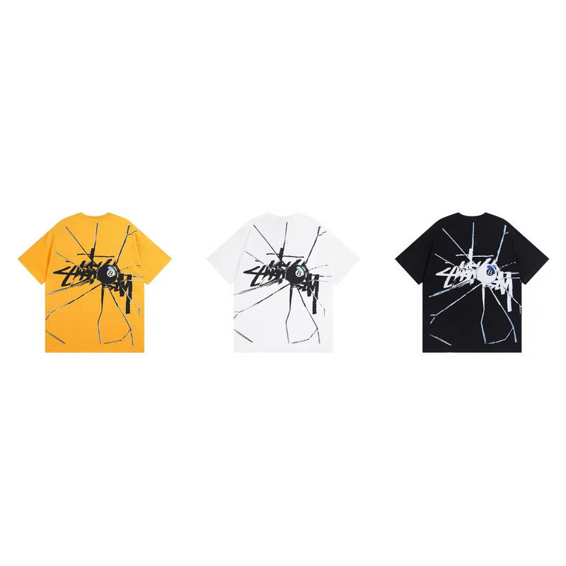 STUSSY ステューシー 正規品 25春夏 カジュアル プリント コットン ルーズ ラウンドネック 半袖 Tシャツ 男女兼用|undefined