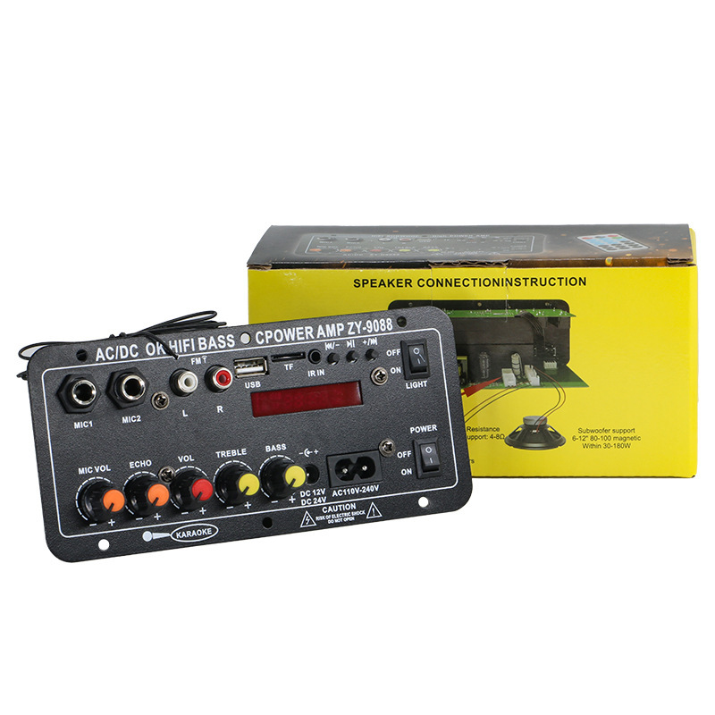 工場直販ファミリーカラオケ屋外カーオーディオサブウーファーアンプボードBluetoothディスプレイ付きアンプボード|undefined