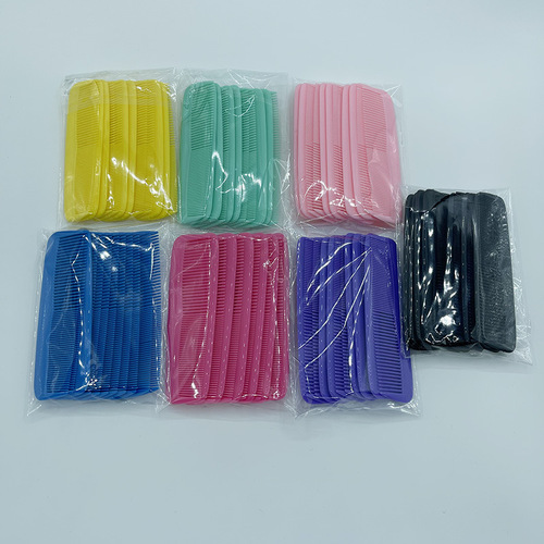 Mini small comb portable hair comb colorful small comb hotel daily comb thickened comb plastic small comb