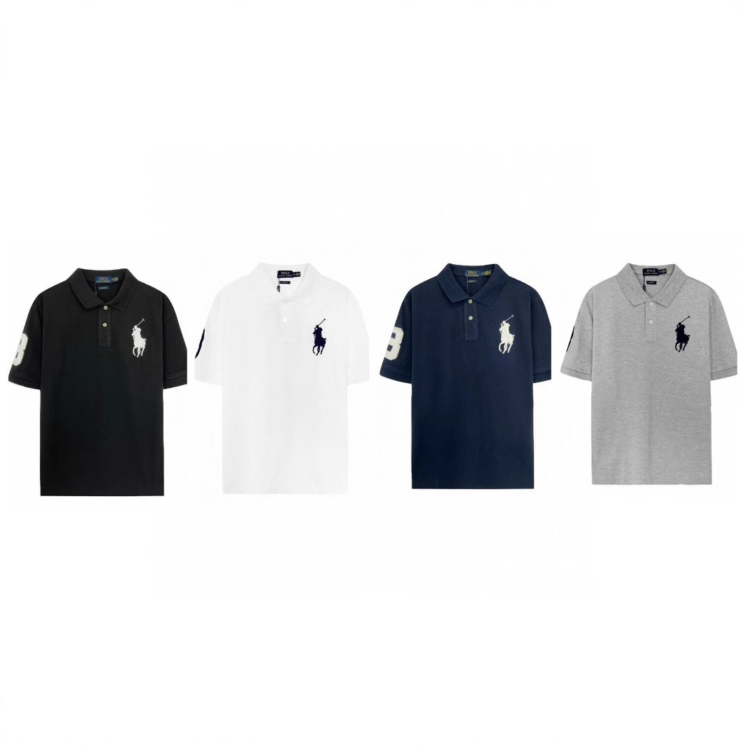 A generation of cross-border supply RL Raff Malaysia embroidery logo POLO short-sleeved T lovers lapel summer leisure