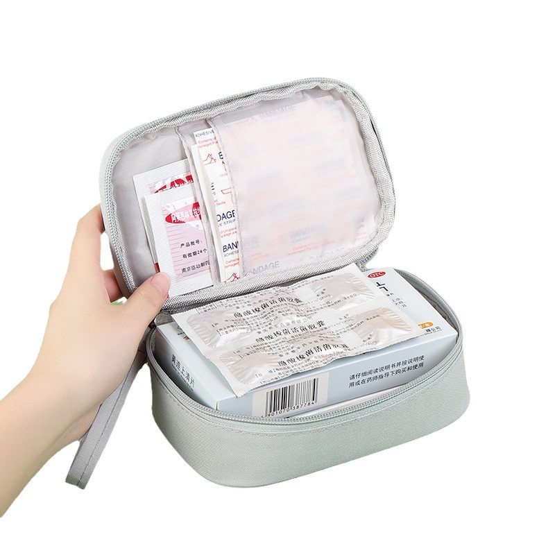ポータブル医療バッグ、旅行用大容量薬収納ボックス、家庭用緊急薬の在庫、健康救急バッグ|undefined