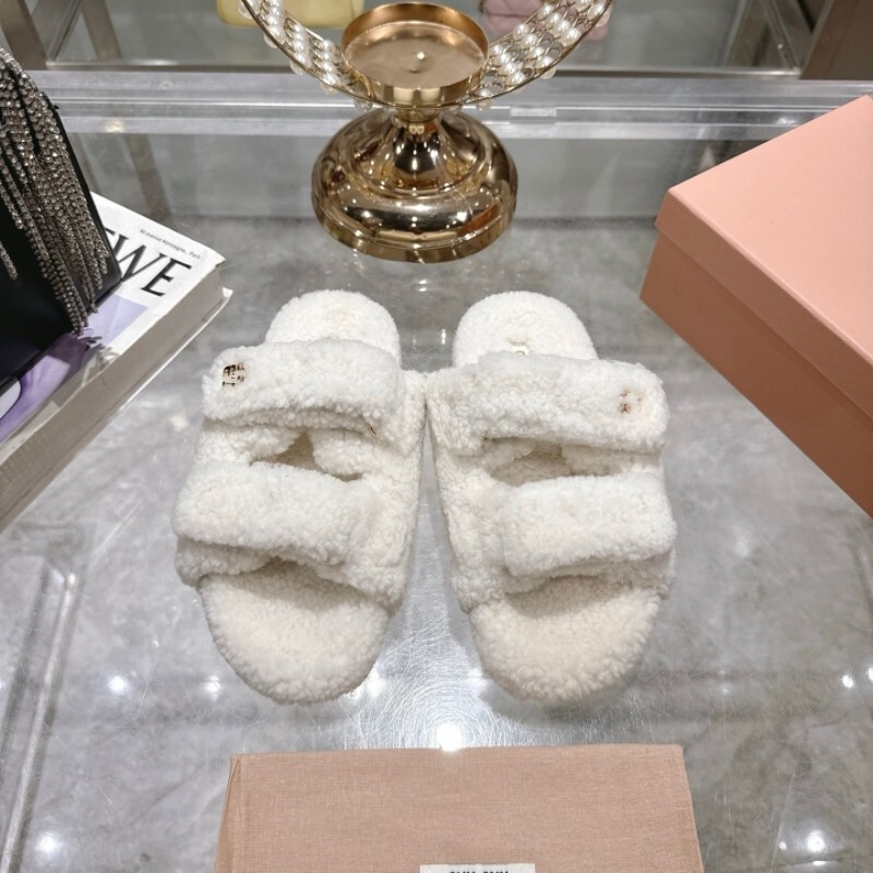 鼎版  25秋冬新款真皮羊羔毛拖鞋厚底外穿女皮毛一体松糕底毛毛鞋|undefined