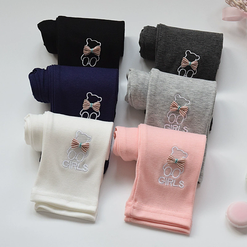 Leggings, thin trousers girl's with bow, 2022 collection, slim fit