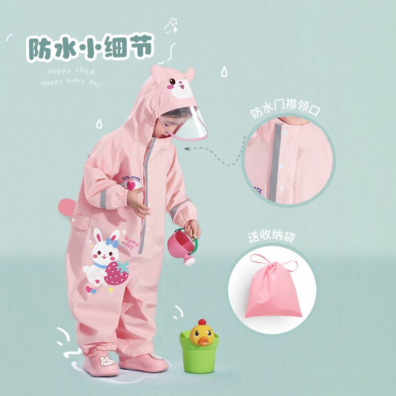 One-Piece Children's Raincoat for Kindergarten-Aged Babies, Boys and Girls, Primary School Students, New Style Children's Rain Boots One-Piece Children's Raincoat for Kindergarten-Aged Babies, Boys and Girls, Primary School Students, New Style Children's Rain Boots