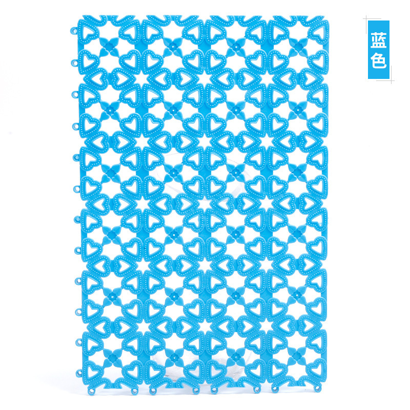 Fábrica al por mayor de color caramelo costura cuadrado amor mascota pie estera de malla antideslizante mascota pie estera gato jaula antideslizante estera