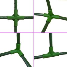 三通四通五通接头塑料配件直径11mm16mm大棚支柱搭架配件园艺配件