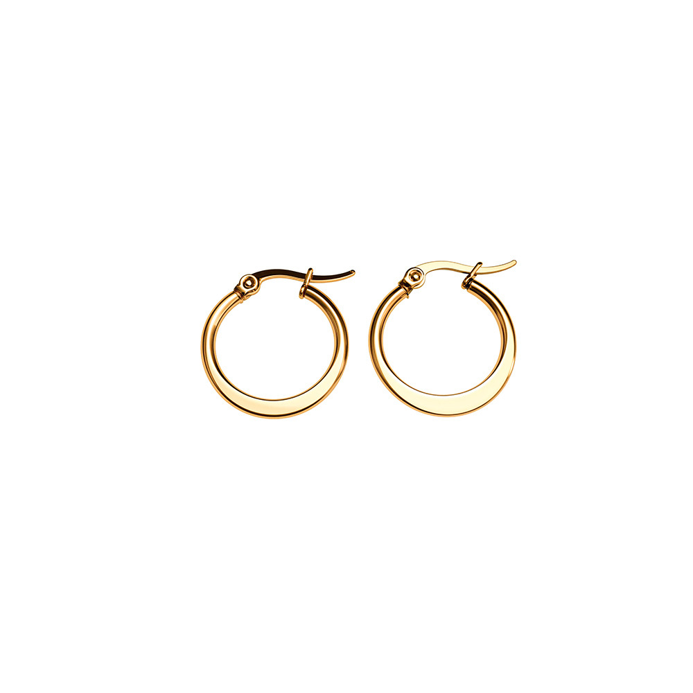 Aretes de acero inoxidable de moda transfronteriza aretes de acero inoxidable de acero de titanio simplista para mujeres aretes de acero de titanio para baño accesorios de orejas al por mayor