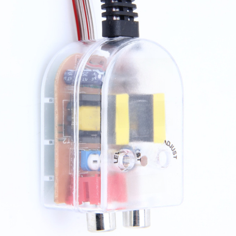 Factory wholesale car horn voltage voltage transparent high rotor low audio converter audio output connector 5