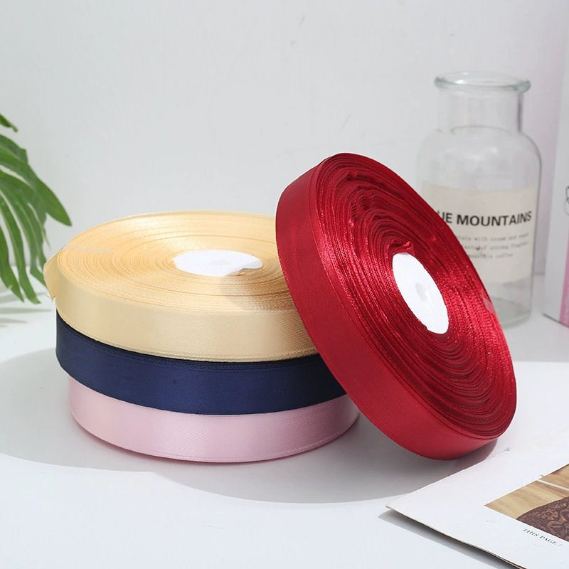 Бант атласная лента подарочная упаковка ткацкая лента торт выпечка подарочная коробка лента свадебное украшение трансграничная лента оптом
