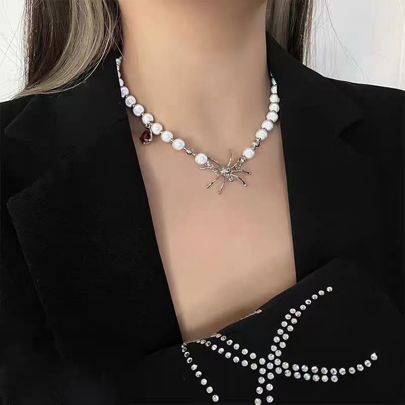 Cool Style Spider Alloy Titanium Steel Plating Womenu0027S Necklace