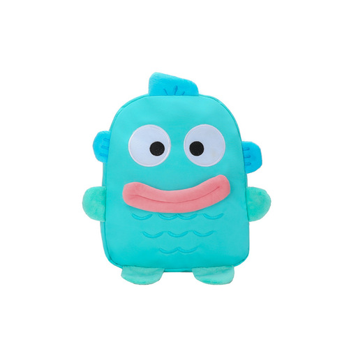 Cute cartoon anime mermaid style 3D large capacity versatile funny ugly cute big mouth dual shoulder bag