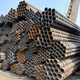 振鸿焊管碳钢Q235厚壁大口径建筑用直缝焊管dn100焊接空心圆钢管