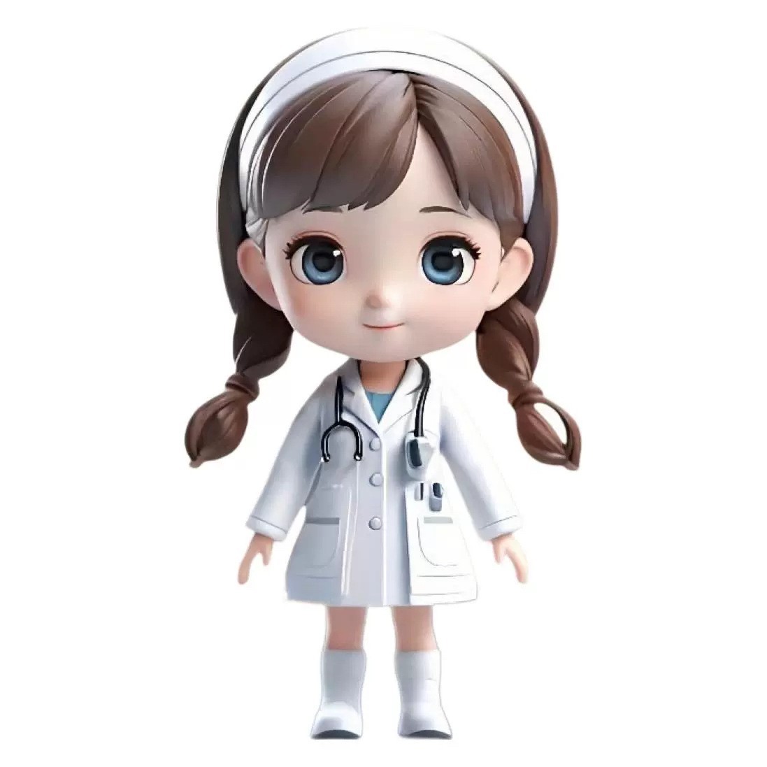 2D plano transfronterizo explosión encantadora mujer doctora colgante de espejo retrovisor del automóvil colgante de bolso de decoración de árbol de Navidad