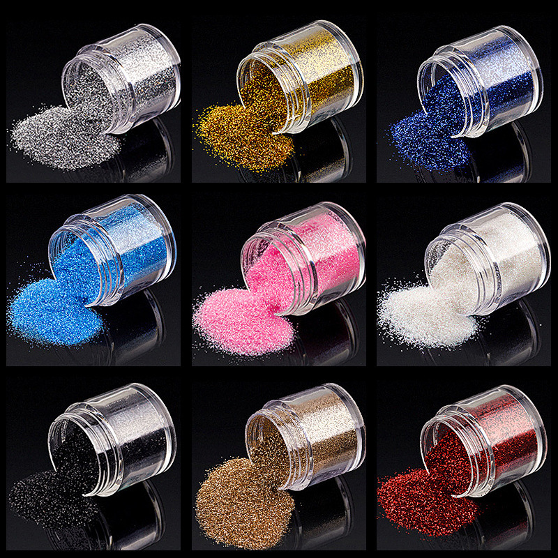 Nail glitter powder laser powder glitter powder nail powder phototherapy glue gradient color powder 24 color glitter powder jewelry