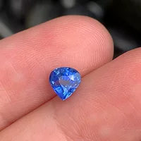 1.08ct Non-Burned Васильковый сапфир Простой и мягкий сертификат GUILD Синий натуральный сапфир Голый камень