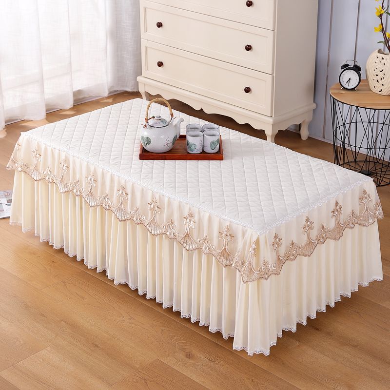 Coffee Table Tablecloth Dining Table Cloth European Lace Coffee Table Cover Four Seasons Household Non-Slip Tablecloth Tv Cabinet Dust Cover
