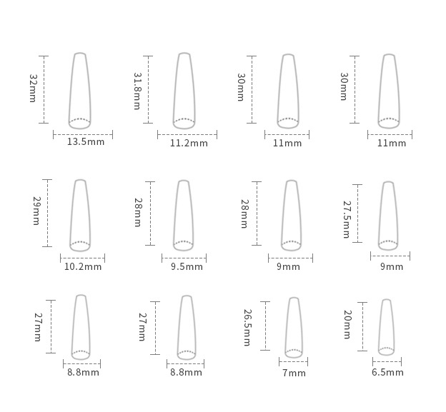 Description Picture 6 of item24Pcs Long Coffin False Nails with Glue Wearable Brown Fake Nails with Rhinestones Ballet Press on Nails Full Cover Nail Tips