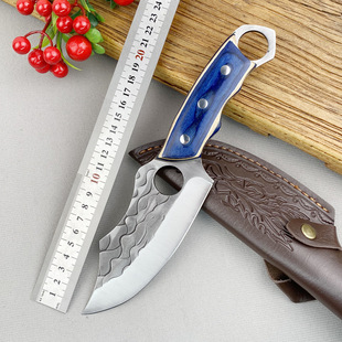 Hand-forged hand meat knife net red boning knife multi-purpose knife blue whale high hardness outdoor meat cutting fruit knife