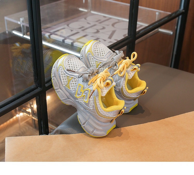 Atmungsaktive Mesh Sneakers Für Mädchen Modische Dad Schuhe_voghion.com