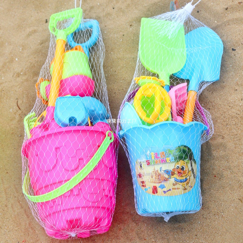 Juguetes para niños baratos y asequibles de gran tamaño, juguetes para niños, pala y barril para jugar con arena, herramientas de agua junto al mar