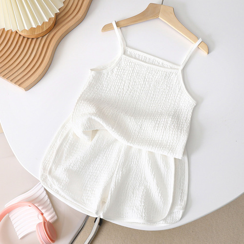 Girls Camisole Suit Summer New Baby Thin Shorts Girls Clothes Children's Clothing