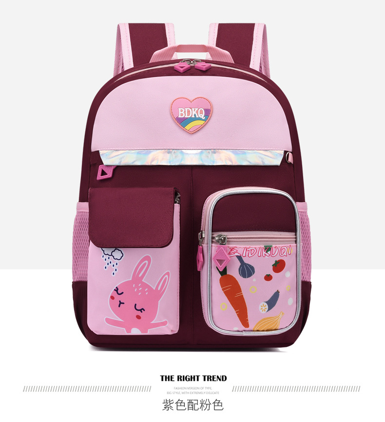 Comercio exterior nueva mochila de dibujos animados Grado 1-3 estudiante de la Escuela Primaria de gran capacidad de protección de la columna vertebral bolsa ultraligera